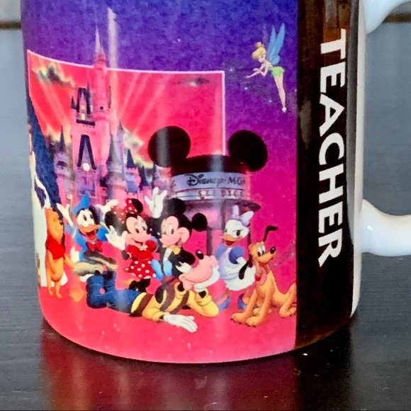 Vintage Walt Disney World TEACHER Ceramic Mug - Picture 5 of 13